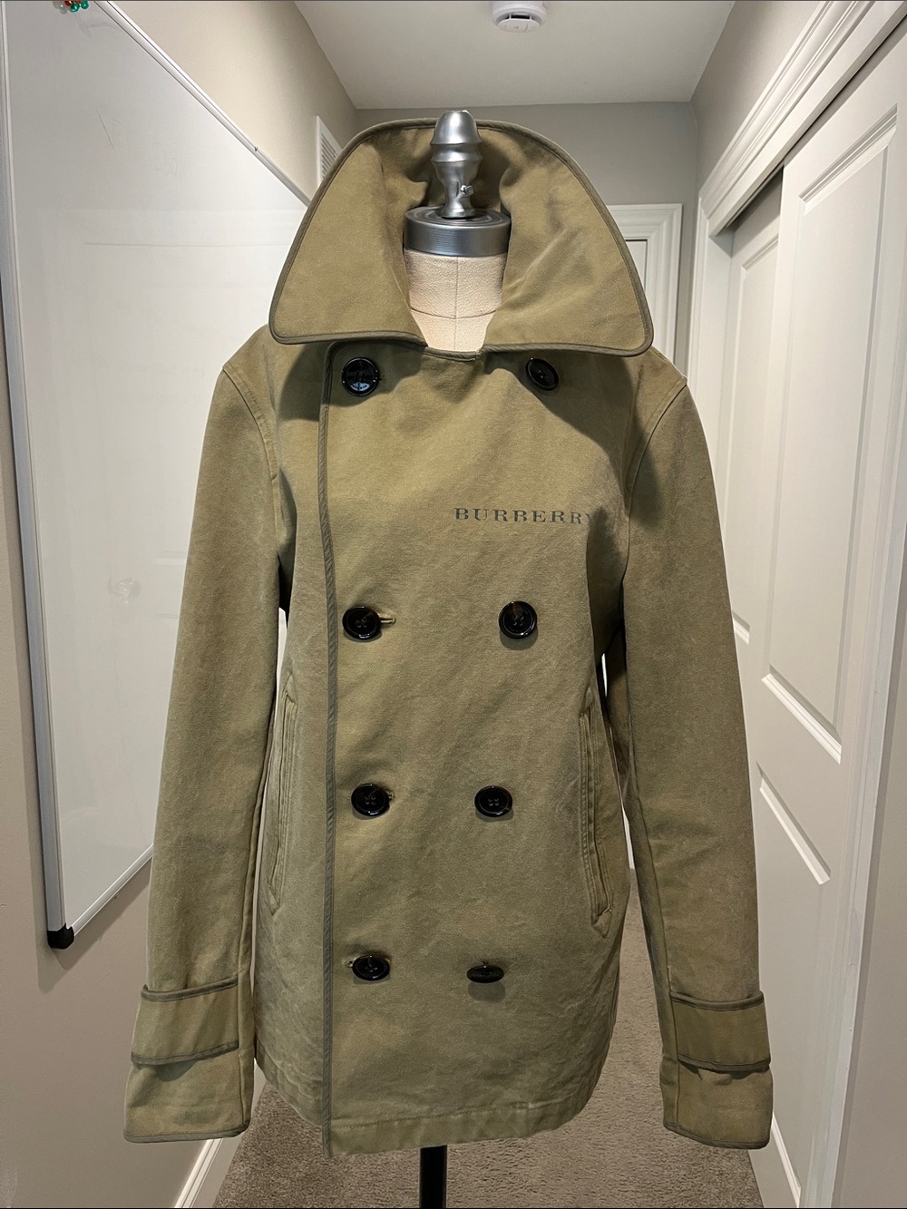 Burberry Brut Tan Double-Breasted Coat